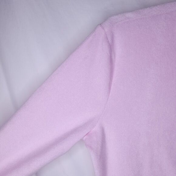 Fabletics Terry Top XXL Pink Cut Out Lavender Lustre Long Sleeve - Picture 3 of 11